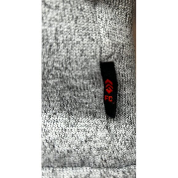 Free Country Hoodie Jacket Mens Large‎ Full Zip Gray Sherpa Fleece Fall/Winter - Picture 6 of 12